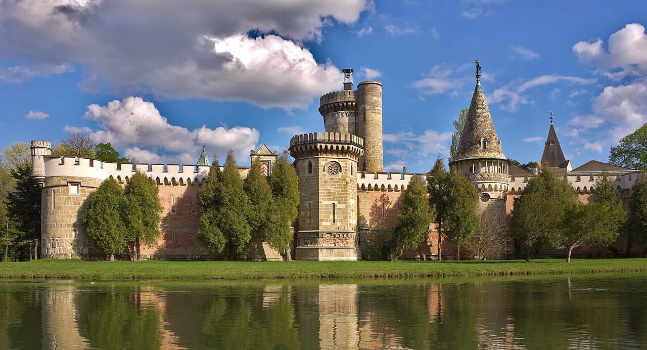 Laxenburg, Austria: Palace Park, Franzensburg Castle and Boats