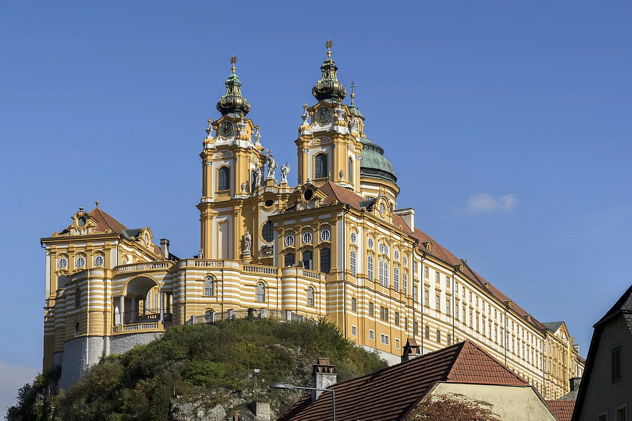 Melk Abbey seen from the west.