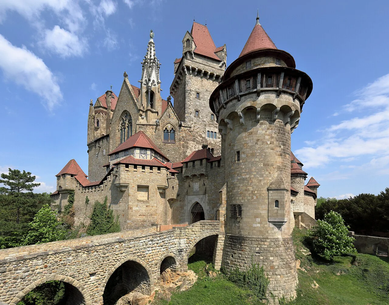Kreuzenstein Castle near Leobendorf in Lower Austria.