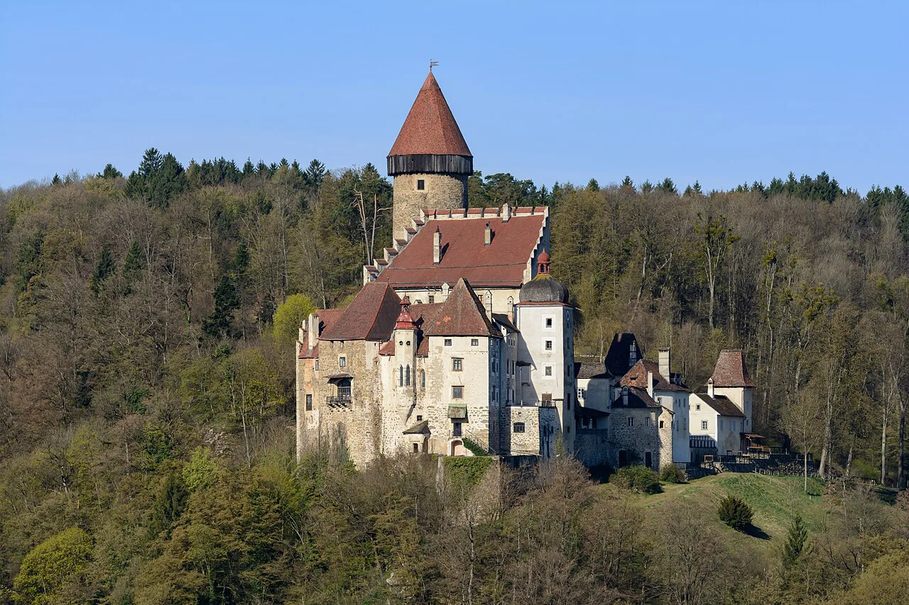 The east side of Clam Castle on its wooded hill.
