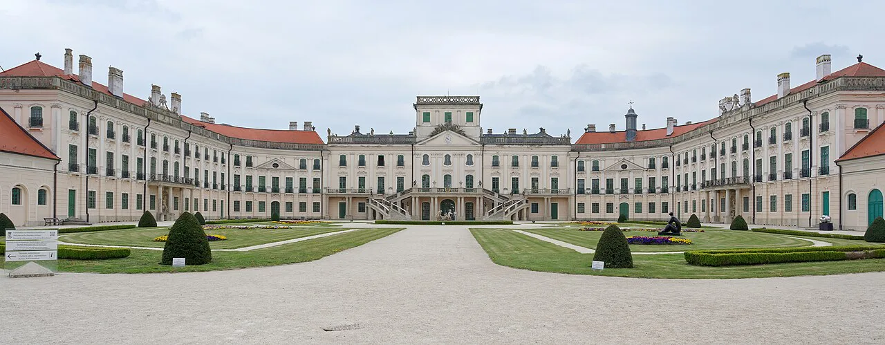 Esterházy Palace at Fertőd, across the border in Hungary.