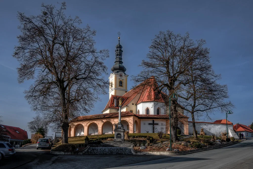 The parish church of Sankt Marein bei Graz, a village about 20 km east of Graz.