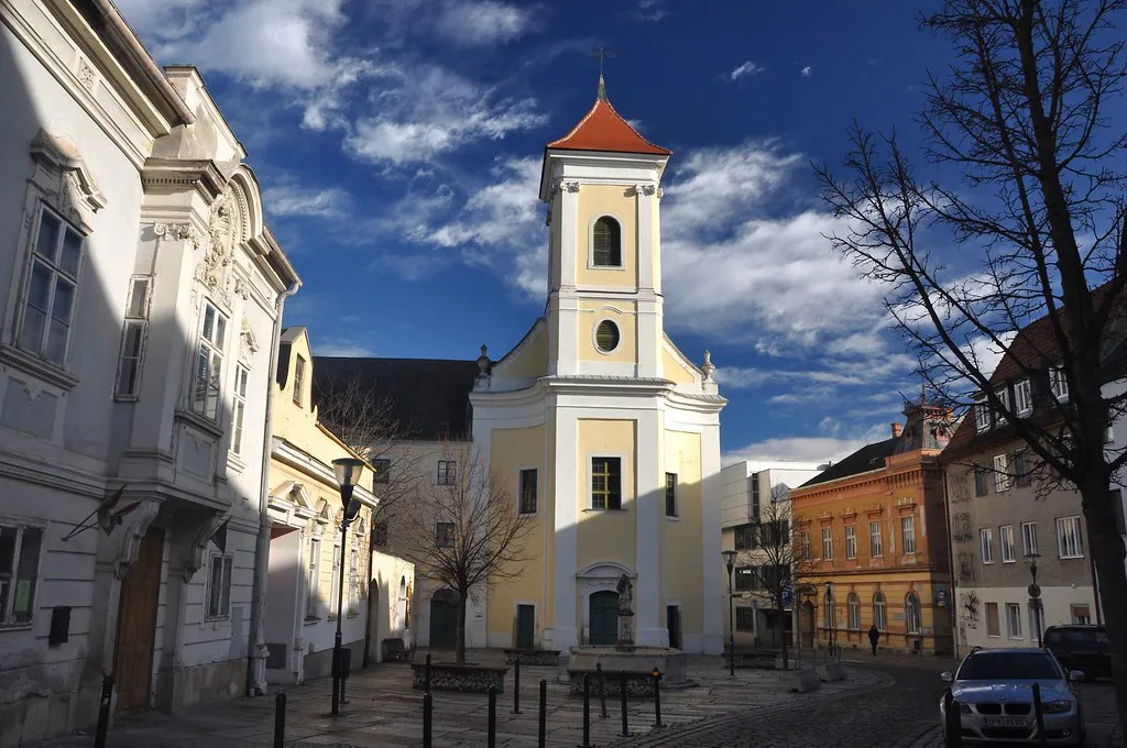 Venue view: Franziskanerkirche (1630) in Eisenstadt, Austria.