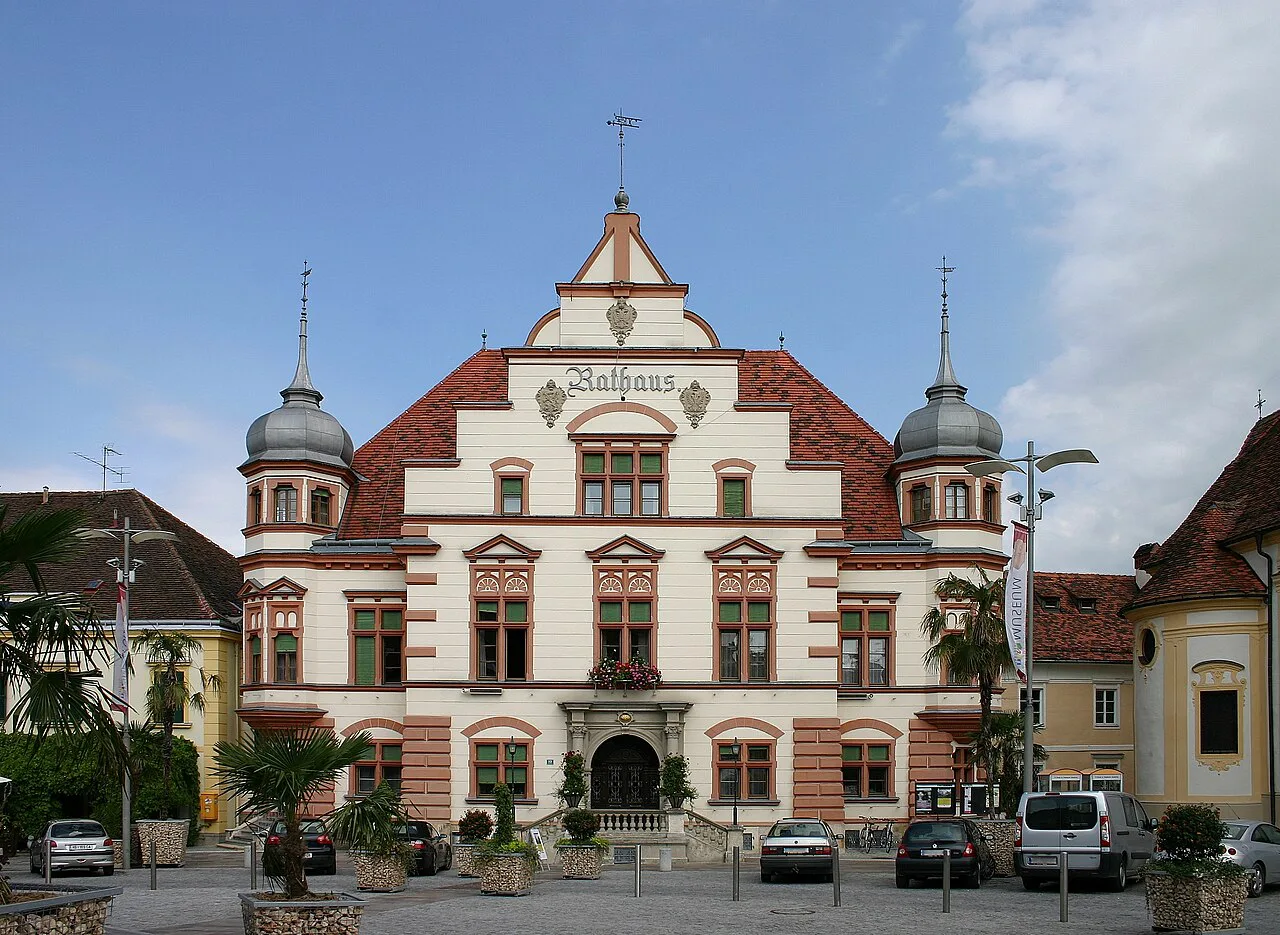 Hartberg's town hall (Rathaus) in Styria.