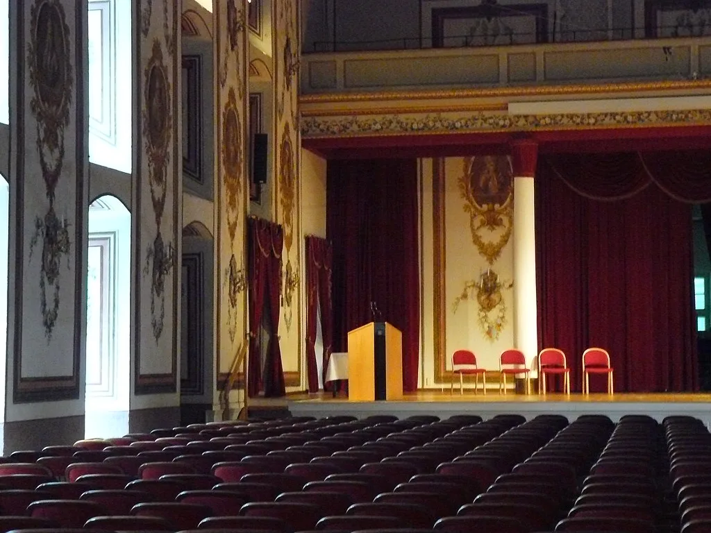 The Haydn Hall concert hall inside Schloss Esterházy, Eisenstadt.
