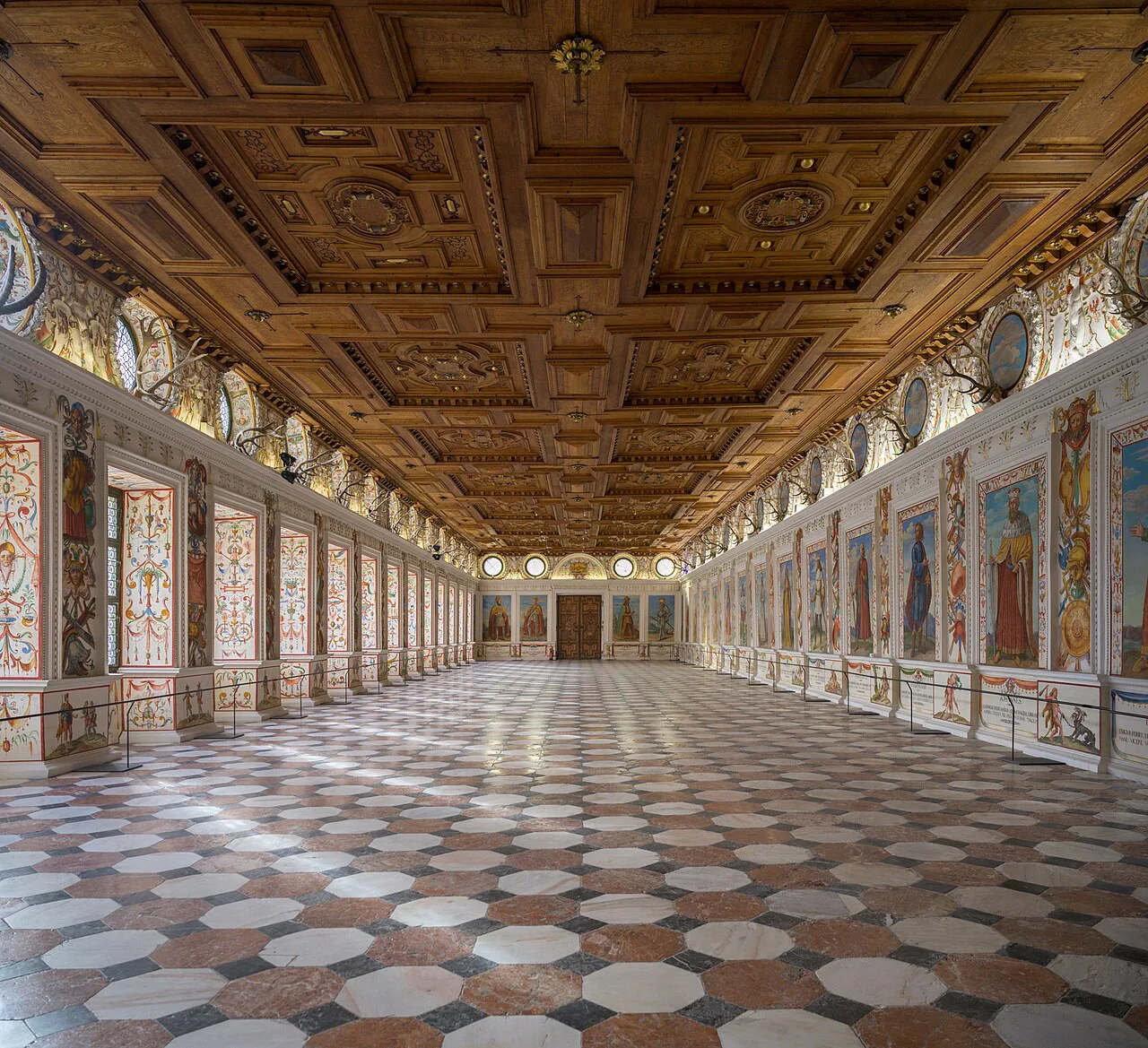 The Spanish Hall of Ambras Castle in Innsbruck.