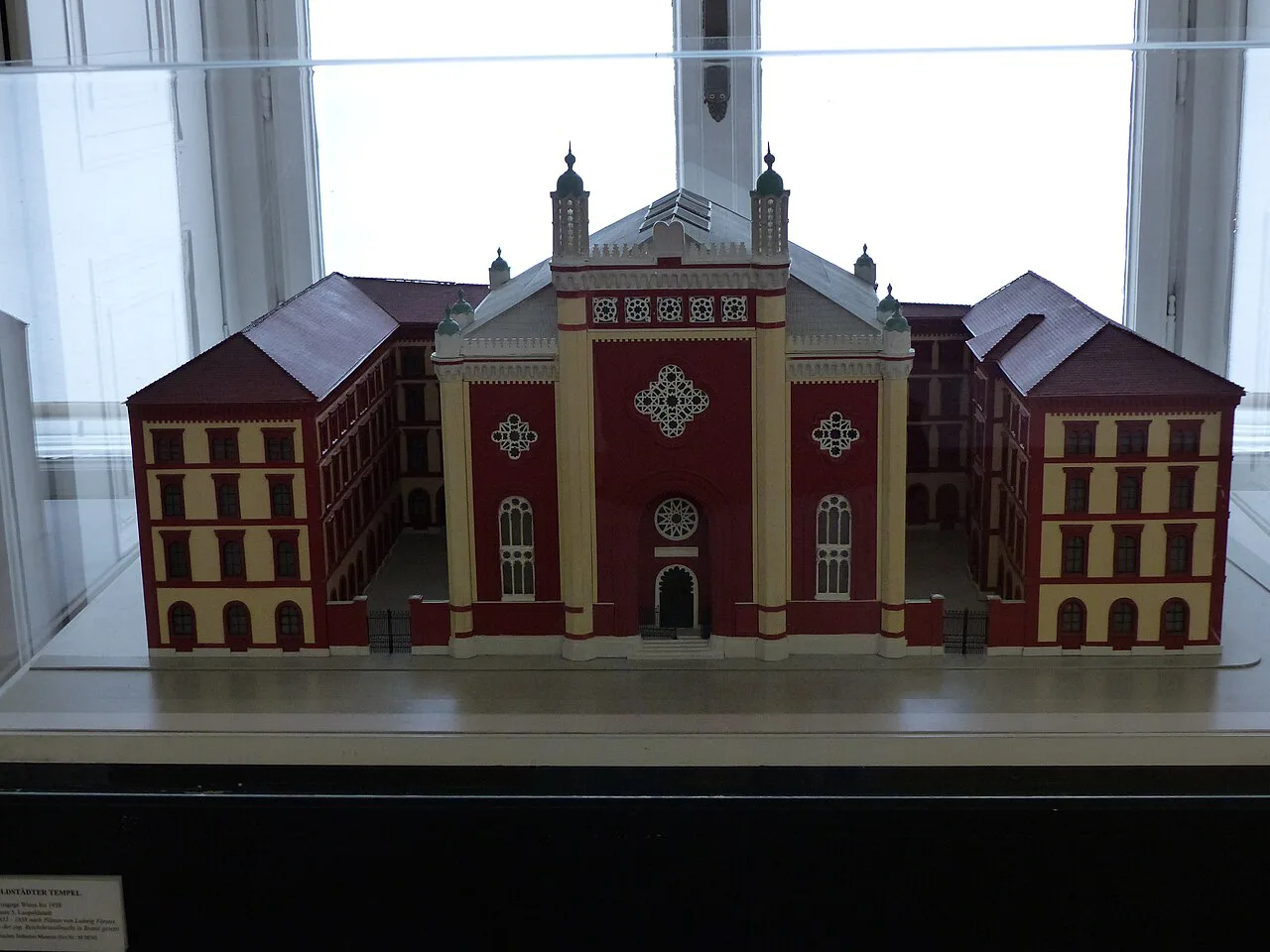 A model of Vienna's Leopoldstädter Tempel in the Austrian Jewish Museum, Eisenstadt.
