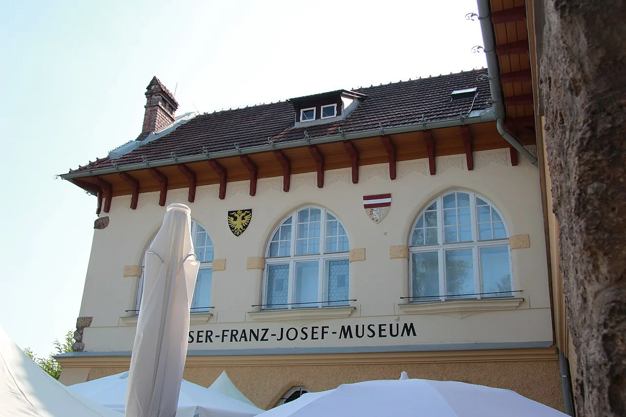 The facade of the Kaiser-Franz-Josef-Museum in Baden bei Wien.