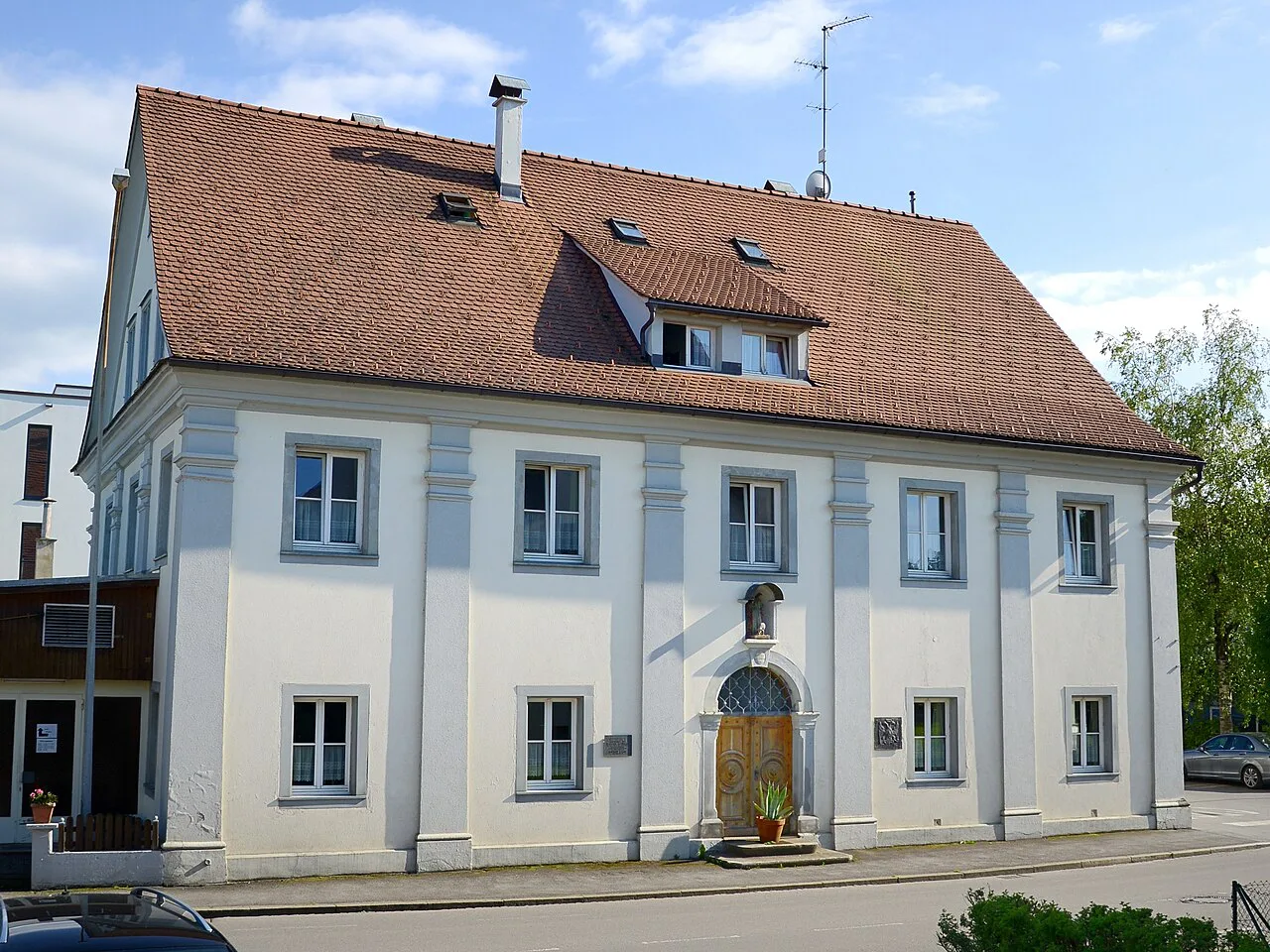 The former administration house of Mehrerau Abbey in Bregenz, now Gasthof Lamm.