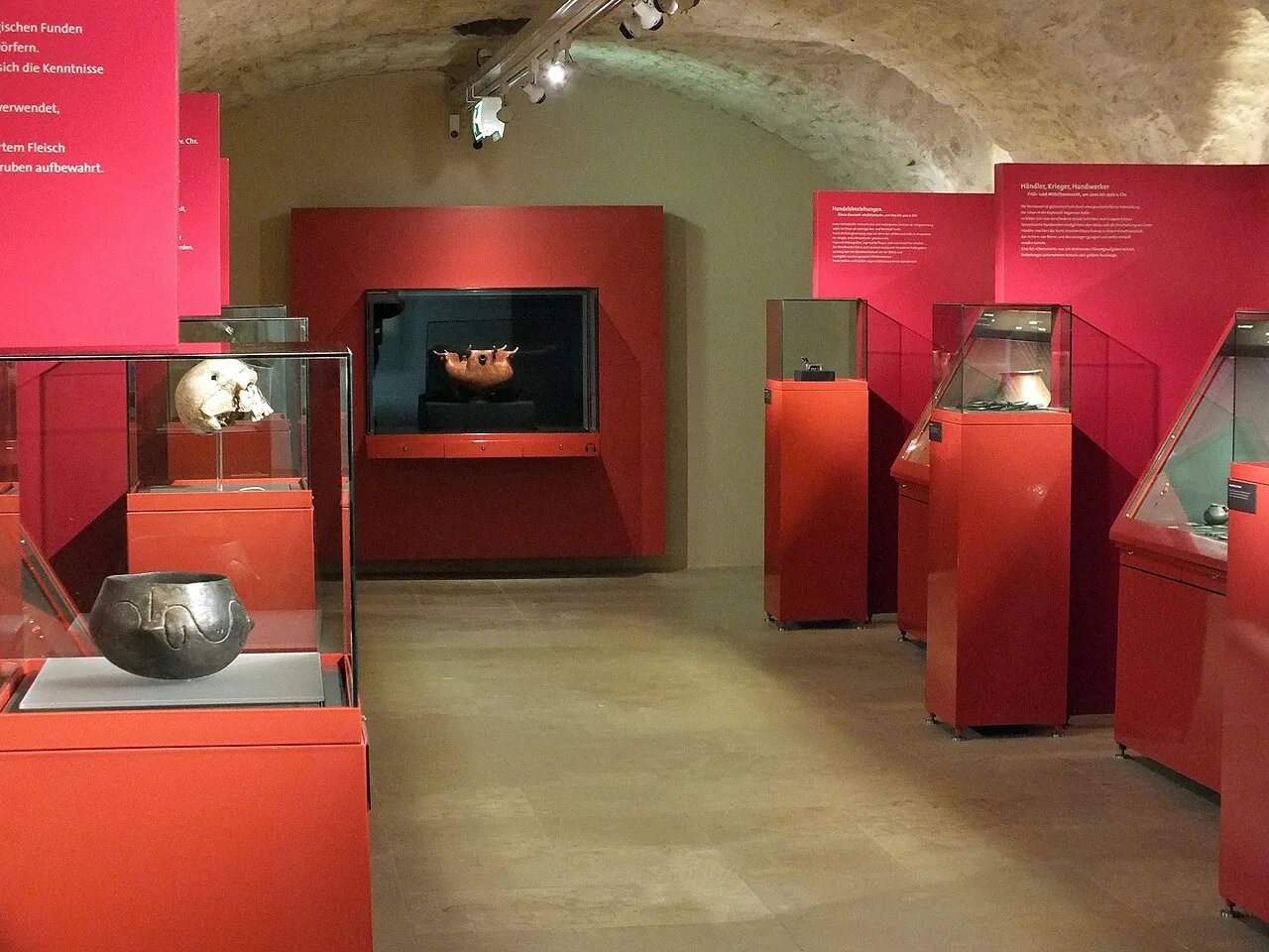 The Celtic gallery inside the Landesmuseum Burgenland in Eisenstadt.