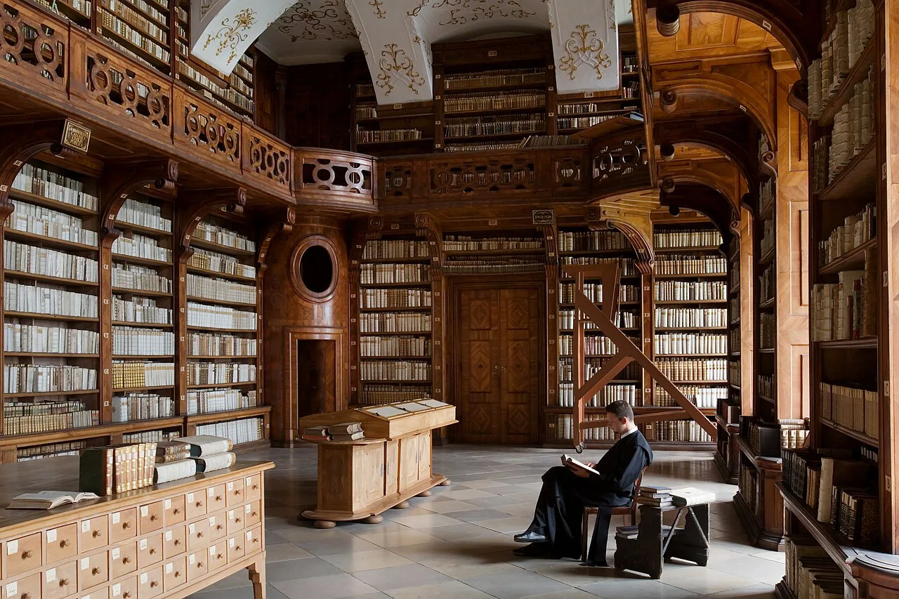 The library of Göttweig Abbey in Lower Austria.