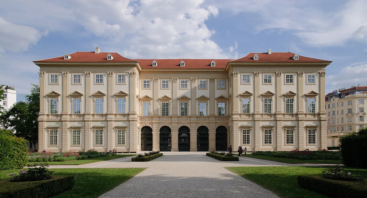 The garden facade of the Palais Liechtenstein in Vienna.