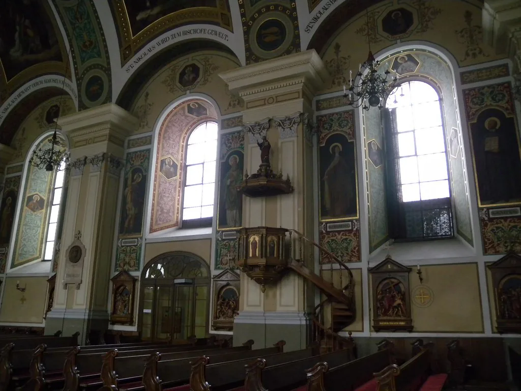 Venue view: Stadtpfarrkirche St. Nikolaus in Bad Ischl.