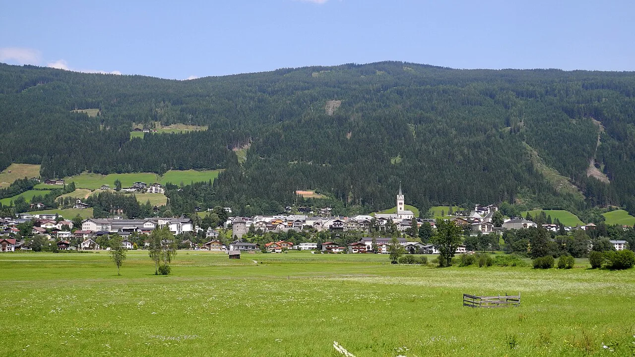 Radstadt in the Enns valley, seen from the Römerweg.
