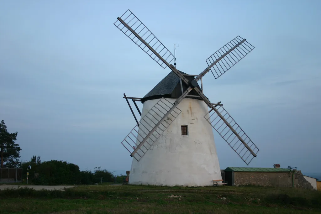 The Retz windmill, one of the last working windmills in Austria.