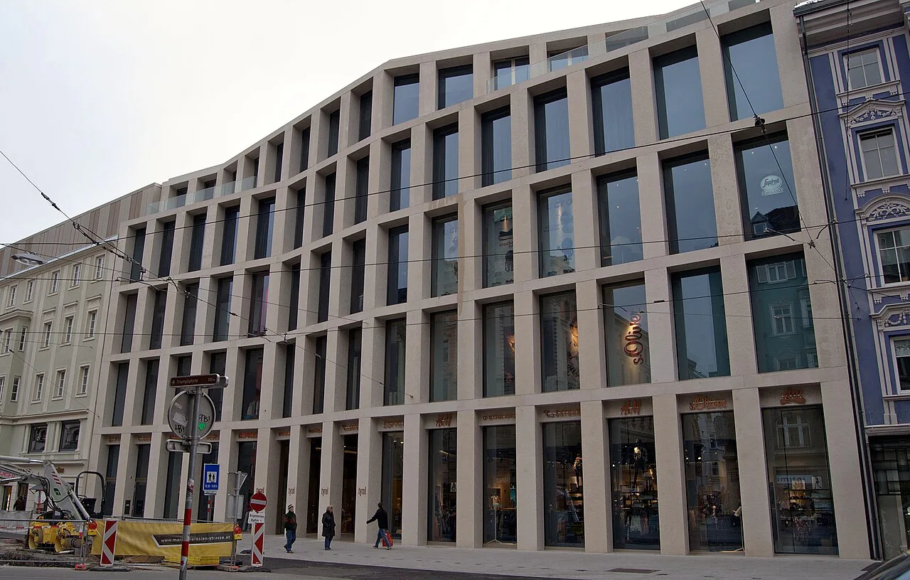 The Kaufhaus Tyrol shopping centre on Maria-Theresien-Straße in Innsbruck.
