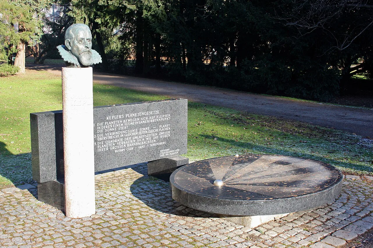 The Kepler monument in the Stadtpark in Graz.