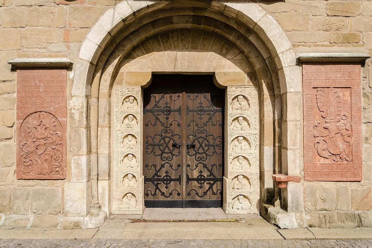 The early 13th-century west portal of St. Stephen's church in Tulln.